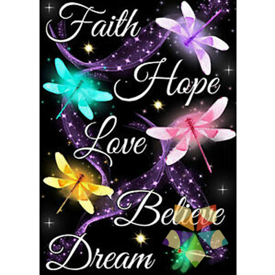 Libélulas de Colores Fé Amor Esperanza Sueños