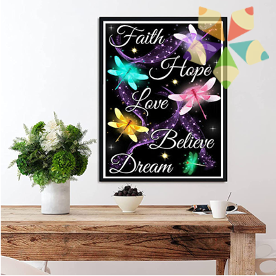Libélulas de Colores Fé Amor Esperanza Sueños