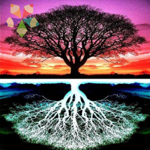 Arbol Luz y Oscuridad Día y Noche Cielo y Tierra