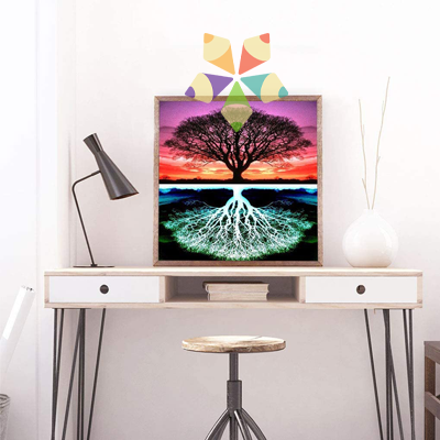 Arbol Luz y Oscuridad Día y Noche Cielo y Tierra