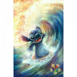 Stitch Experimento 626 Lilo Hawaii Luna te Amo I Love You Surf