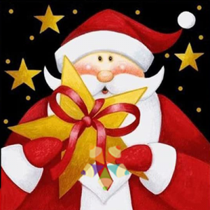 Santa Caricatura Navidad Muñeco de Nieve Regalos Nochebuena Magia Trineo