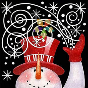 Santa Caricatura Navidad Muñeco de Nieve Regalos Nochebuena Magia Trineo