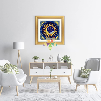 Sol y Luna Astros Satelite Estrellas Universo Zodiaco Signos Astrología Mitología Griega