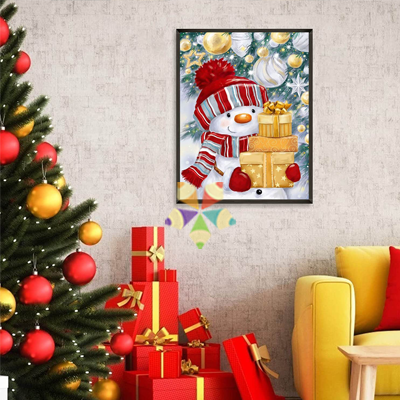 Muñecos de Nieve Navidad Pareja Amor Chocolate Caliente Marsmelos Bufanda Frío