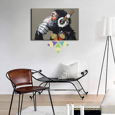 Chimpancé con Audífonos - Banksy - Imagen 3