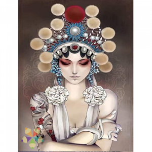 Princesa Oriental Étnico Típico Oriente Asia Adorno Seda Tocado Elegante