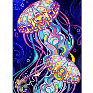 Medusa animal marino transparente tentáculos jellyfish brillo