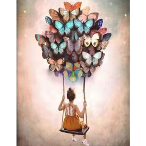 Mariposas Transformación Globo Sueños Hamaca Columpio Colores Alas Inspiración