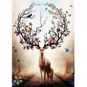 Venado Ciervo Floreado Colorido Cola Blanca Cuetnos Cuatro Estaciones Fuerza Agilidad Velocidad