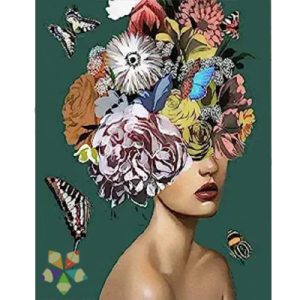 Perfil Mujer Cabeza Mentón Cuello Flores Pétalos Amor Aroma Labios