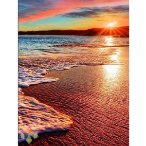 Atardecer Mar Playa Arena Oleaje Olas Celajes Ocaso Paisaje Inspirador