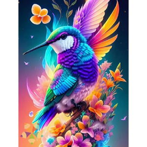 Colibrí Bosque Nuboso Lluvioso Flores Intenso Plantas Flores Tropicales Color Frescura Alas Pétalos Néctar Joya del Bosque