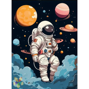 Astronauta Cosmonauta Cosmos Astro Sistema Solar Viaje Espacial Luna Planetas Estrellas Globos Traje Apollo 11 Planetas
