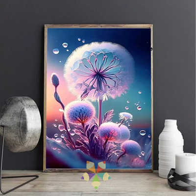 Diente de León Flor silvestre Brisa Suave Viento Semillas Voladoras