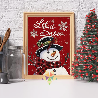 Muñeco de Nieve Navidad Temporada Colacho Santa Claus Regalos Bufanda Copitos de Nieve