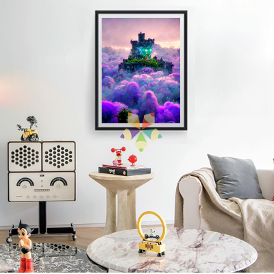 Castillo en las Nubes Mundo Mágico Fantasía seres fantásicos sueños