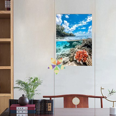 Paisaje Marino con Corales Agua de Mar Salada Arena Vida Submarina