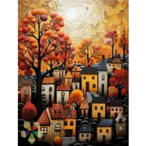 Fachadas Otoño Naranja Hojas Doradas