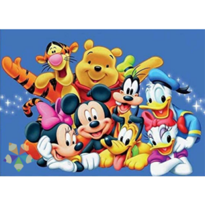 El personaje de Winnie the Pooh nace en el año 1926 con la obra del autor inglés A.A Milne y cobra forma a través de los dibujos de Ernest H. Shepard. Este tierno personaje protagoniza este Diamond Painting junto con sus amigos Igor, Piglet y Tigger.