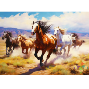 Caballos Salvajes Equitación Equino Fuerza Animal Poder Mágico Bello Esbelto Noble