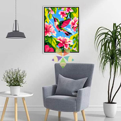 Colibrí Bosque Nuboso Lluvioso Flores Intenso Plantas Flores Tropicales Color Frescura Alas Pétalos Néctar Joya del Bosque Azaleas