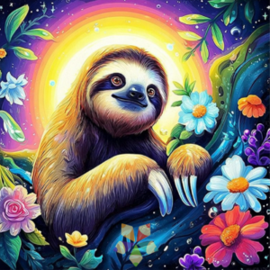 Oso Perezoso Barypus variegatus Bosque Tropical tres dedos Sloth simbolo costa rica